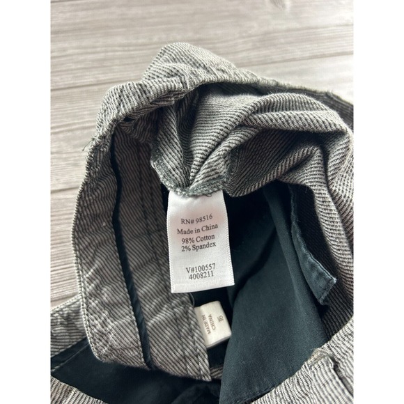 Coldwater Creek Natural Fit Textured Micro Stripe Gray Women's Size 16 Cropped - Picture 10 of 10